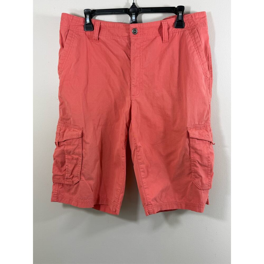 Coral Cargo Shorts Utility Y2K Coastal Vacation Alfani Beach